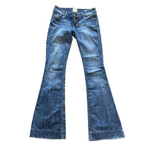 Dylan George Diane Flare Womens Jeans Size 28 Blue Denim Made In Mexico